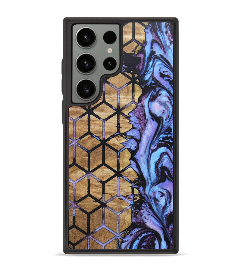 Galaxy S23 Ultra Wood+Resin Phone Case - Chelsie (Pattern, 678442)