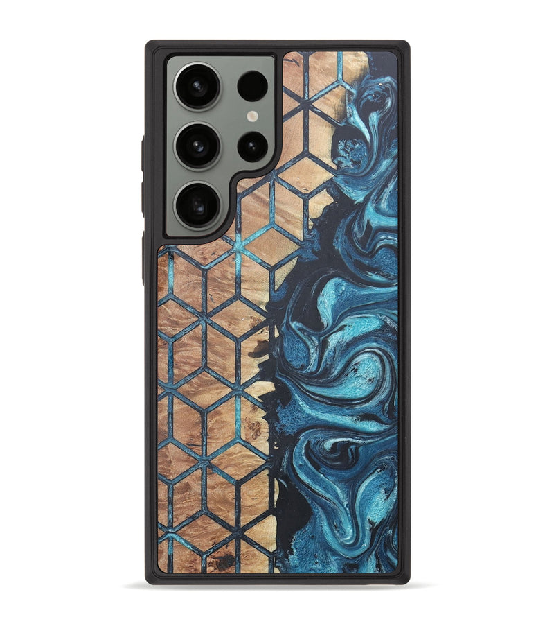 Galaxy S23 Ultra Wood+Resin Phone Case - Faye (Pattern, 678547)