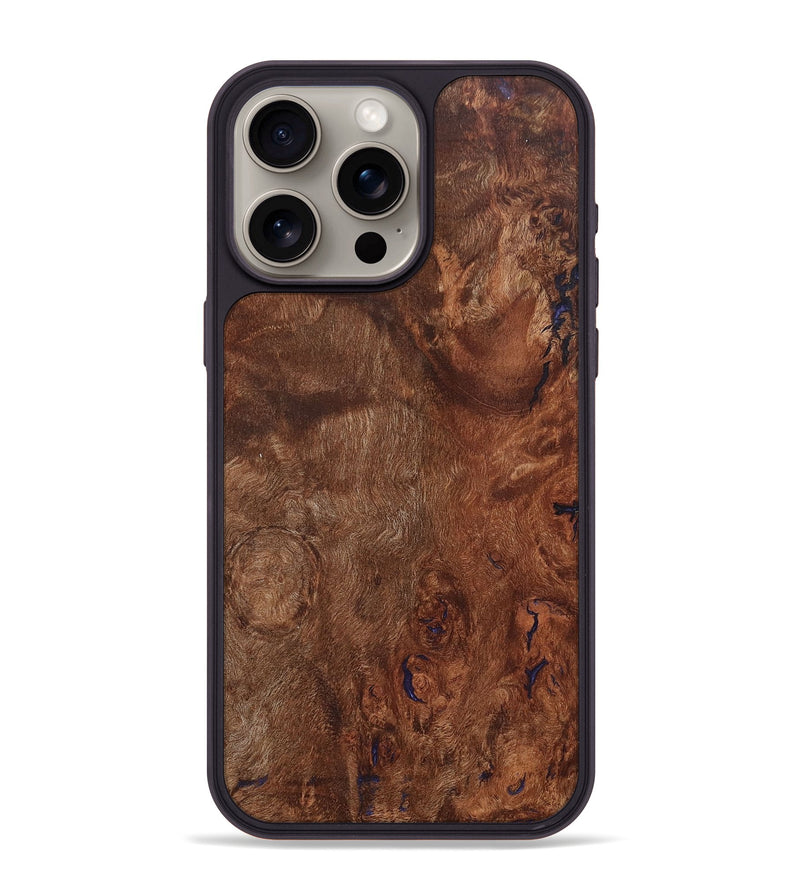 iPhone 15 Pro Max Wood+Resin Phone Case - Lewis (Wood Burl, 678704)