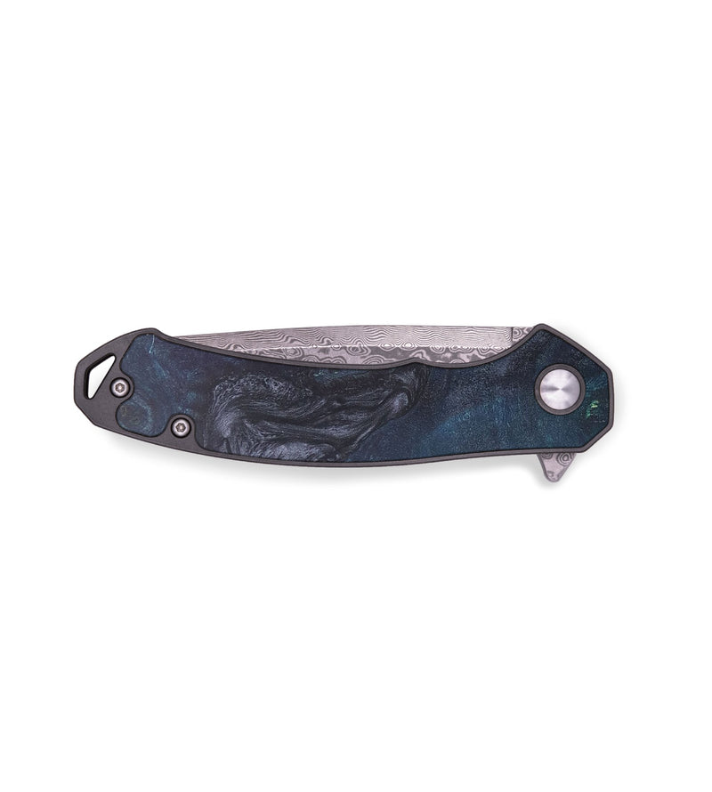 EDC Wood+Resin Pocket Knife - Grover (Pure Black, 678898)