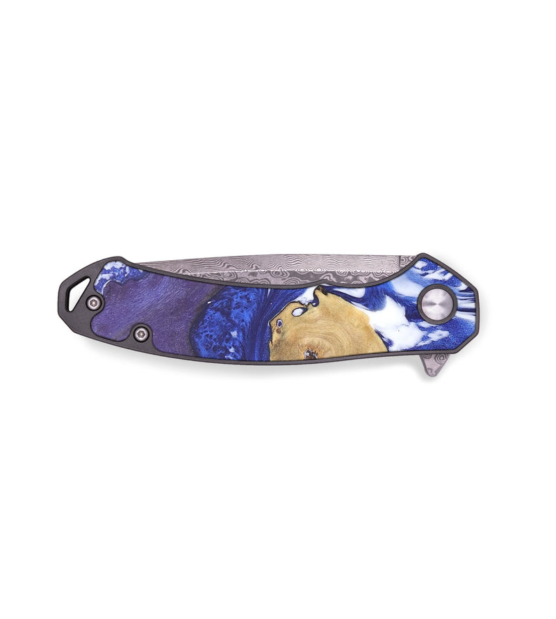 EDC Wood+Resin Pocket Knife - Sheree (Blue, 678918)