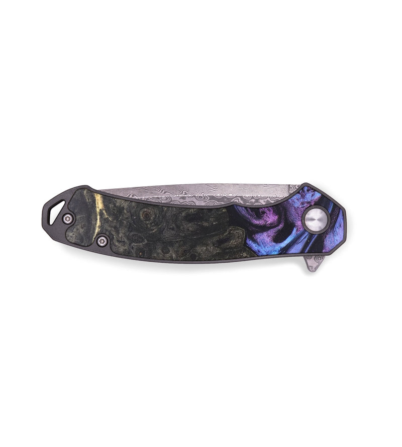 EDC Wood+Resin Pocket Knife - Vivian (Purple, 678929)