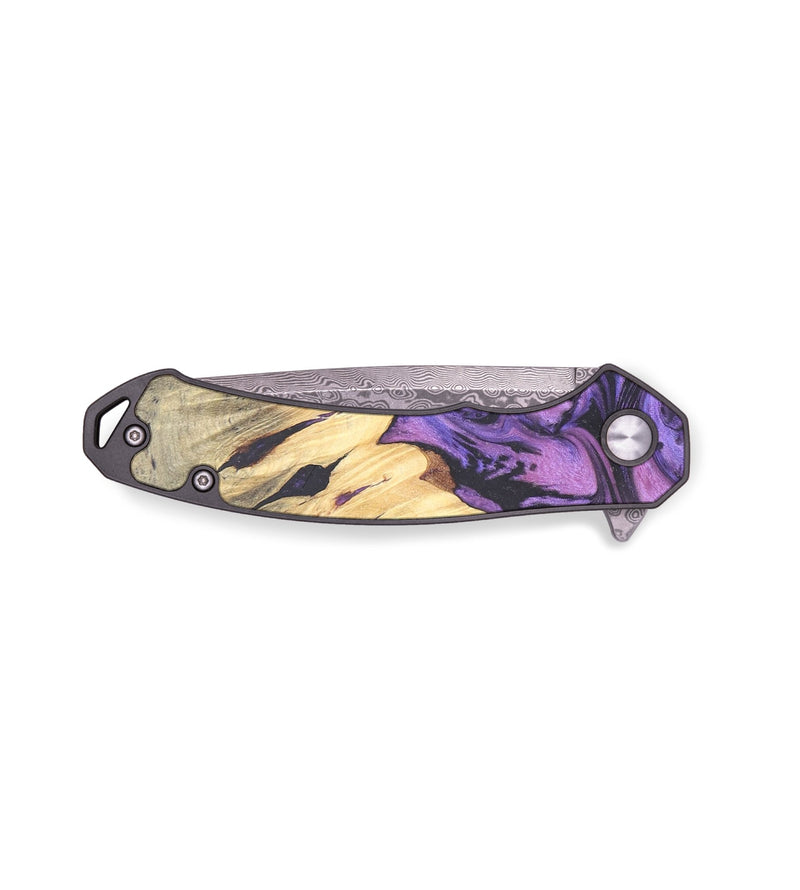 EDC Wood+Resin Pocket Knife - Jolene (Purple, 678932)