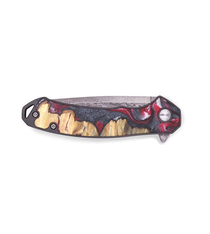 EDC Wood+Resin Pocket Knife - Gustavo (Red, 678962)