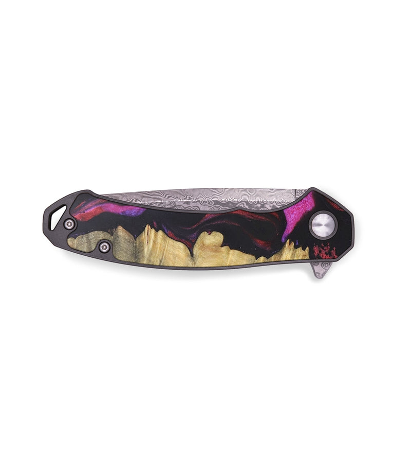 EDC Wood+Resin Pocket Knife - Jane (Red, 678965)