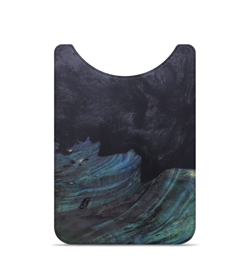 Live Edge Wood+Resin Wallet - Lily (Pure Black, 679060)