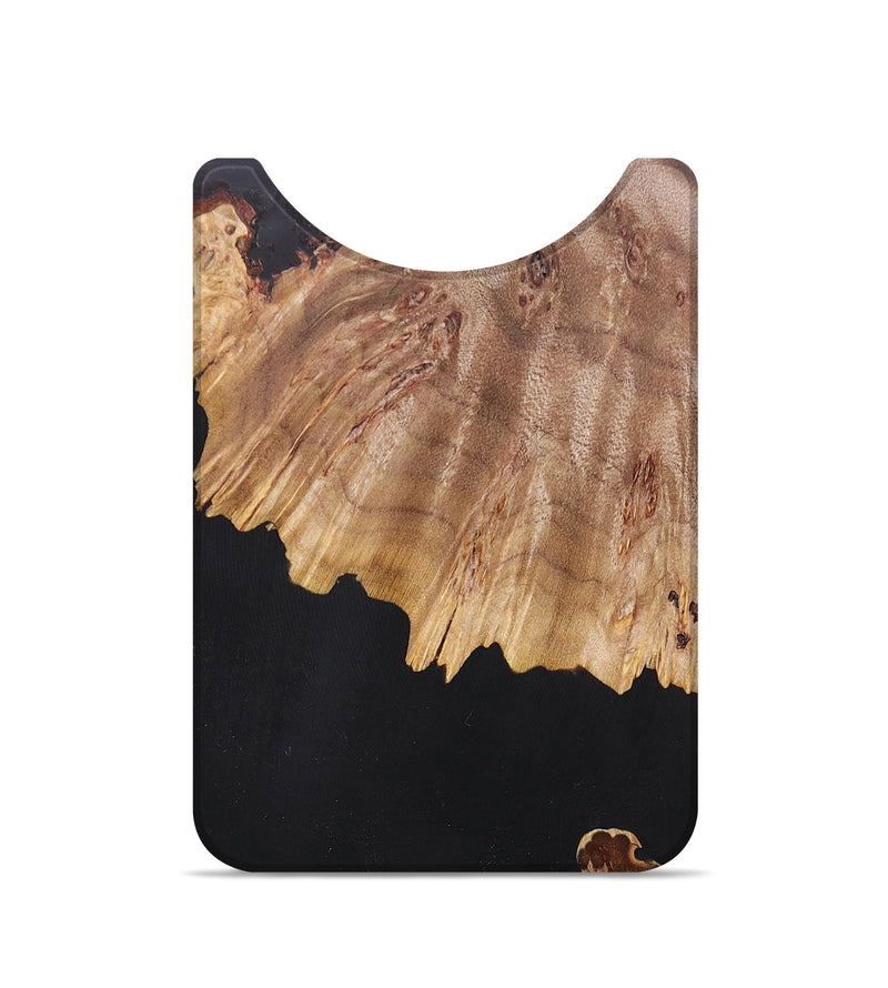 Live Edge Wood+Resin Wallet - Armando (Pure Black, 679061)