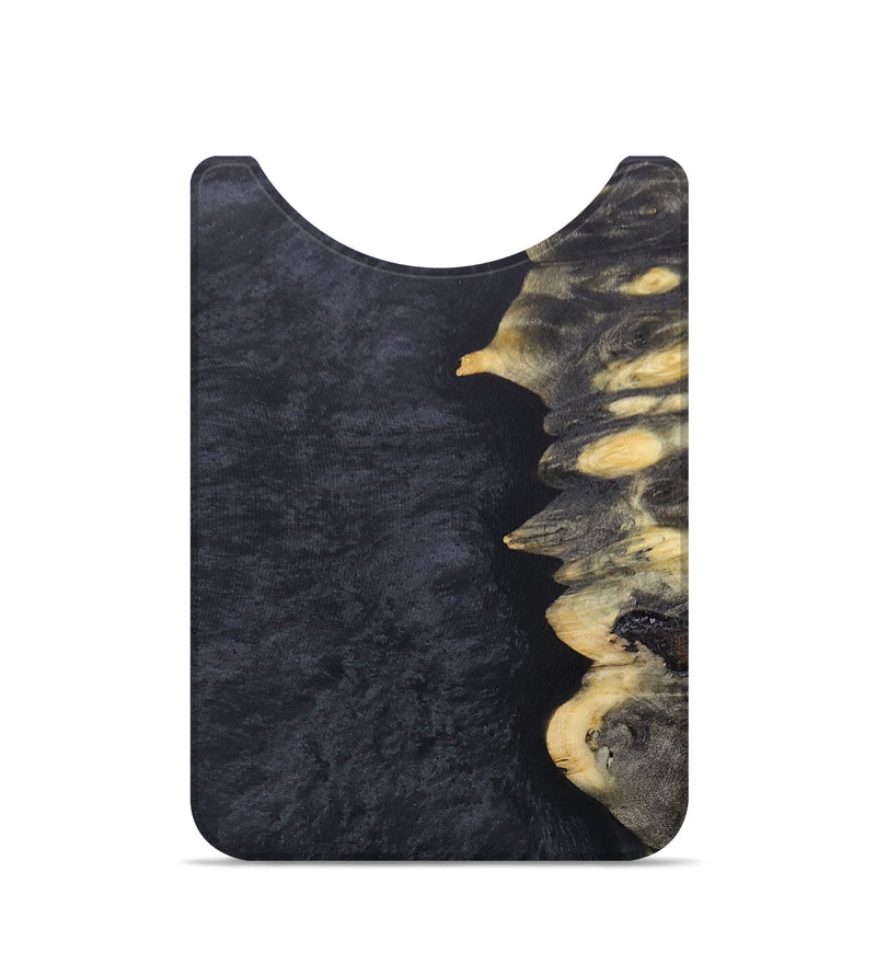 Live Edge Wood+Resin Wallet - Orion (Pure Black, 679063)