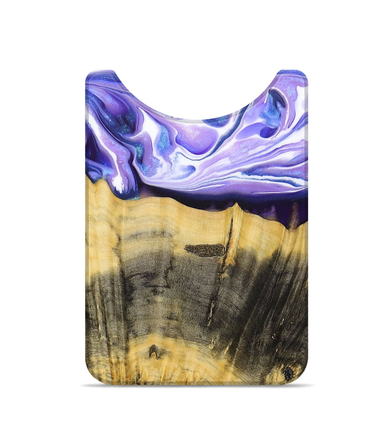 Live Edge Wood+Resin Wallet - Brenden (Purple, 679081)