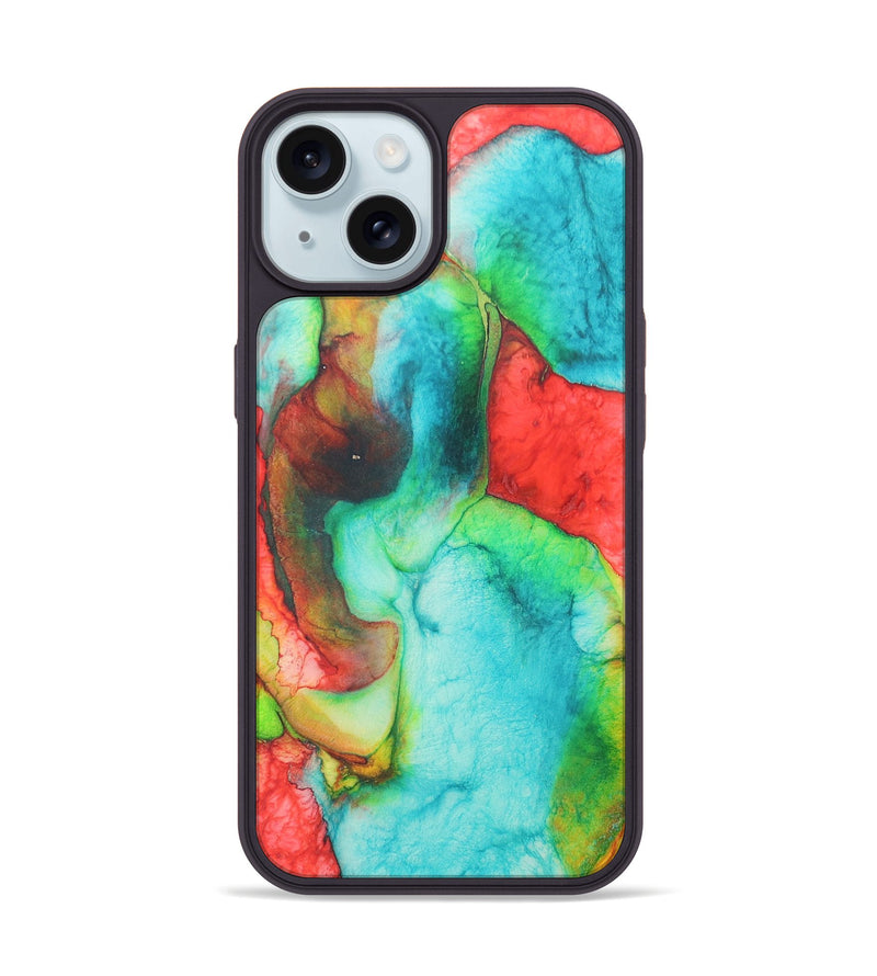iPhone 15 ResinArt Phone Case - Serenity (Watercolor, 679132)