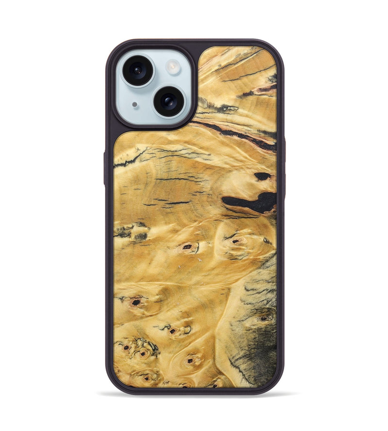 iPhone 15 Wood+Resin Phone Case - Nick (Wood Burl, 679185)