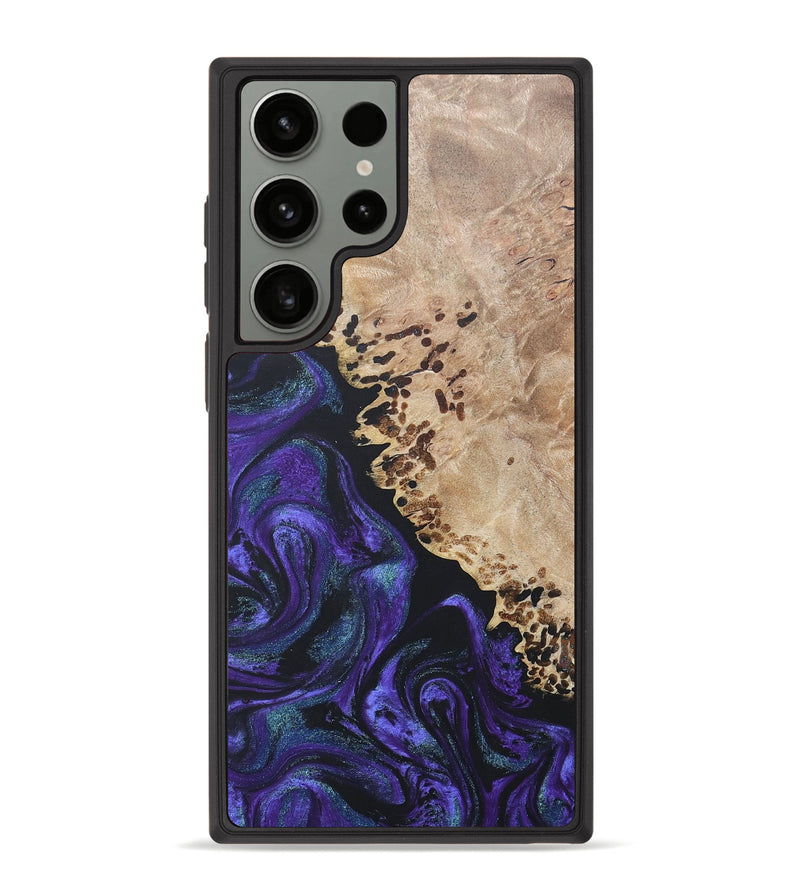 Galaxy S23 Ultra Wood+Resin Phone Case - Nasir (Purple, 679319)