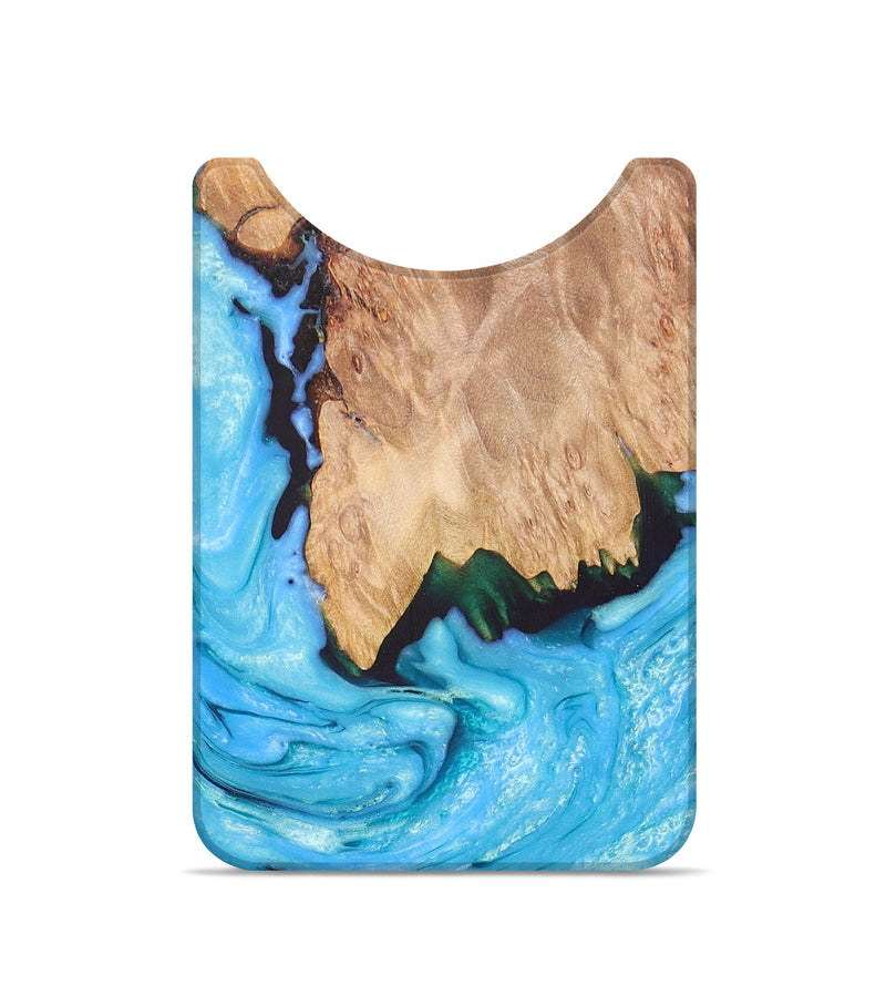Live Edge Wood+Resin Wallet - Sofia (Blue, 679384)
