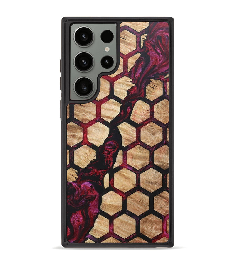 Galaxy S23 Ultra Wood+Resin Phone Case - Lucas (Pattern, 679403)