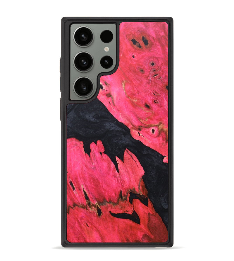Galaxy S23 Ultra Wood+Resin Phone Case - Cleo (Pure Black, 679443)