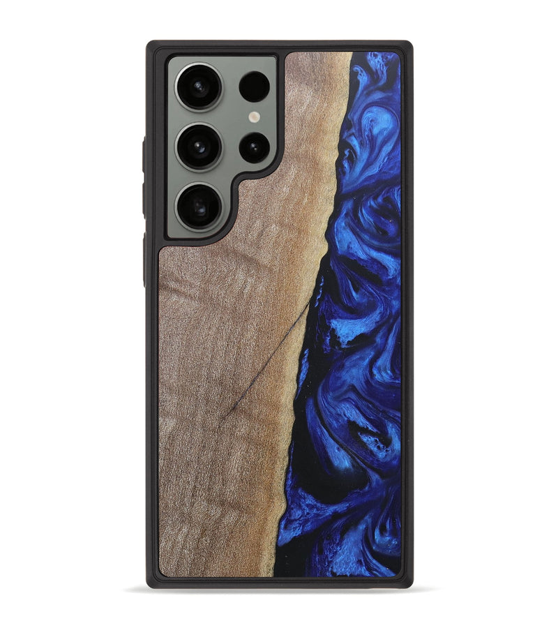 Galaxy S23 Ultra Wood+Resin Phone Case - Collins (Blue, 679478)