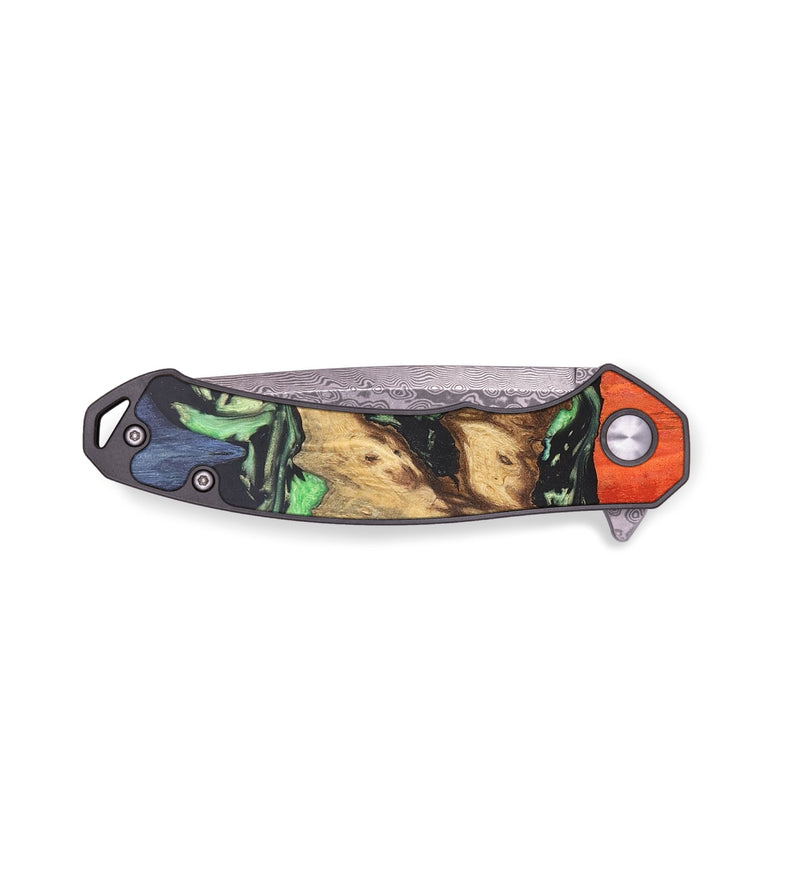 EDC Wood+Resin Pocket Knife - Nelson (Green, 679539)