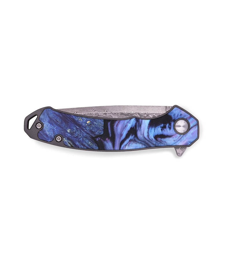 EDC Wood+Resin Pocket Knife - Ezra (Purple, 679546)