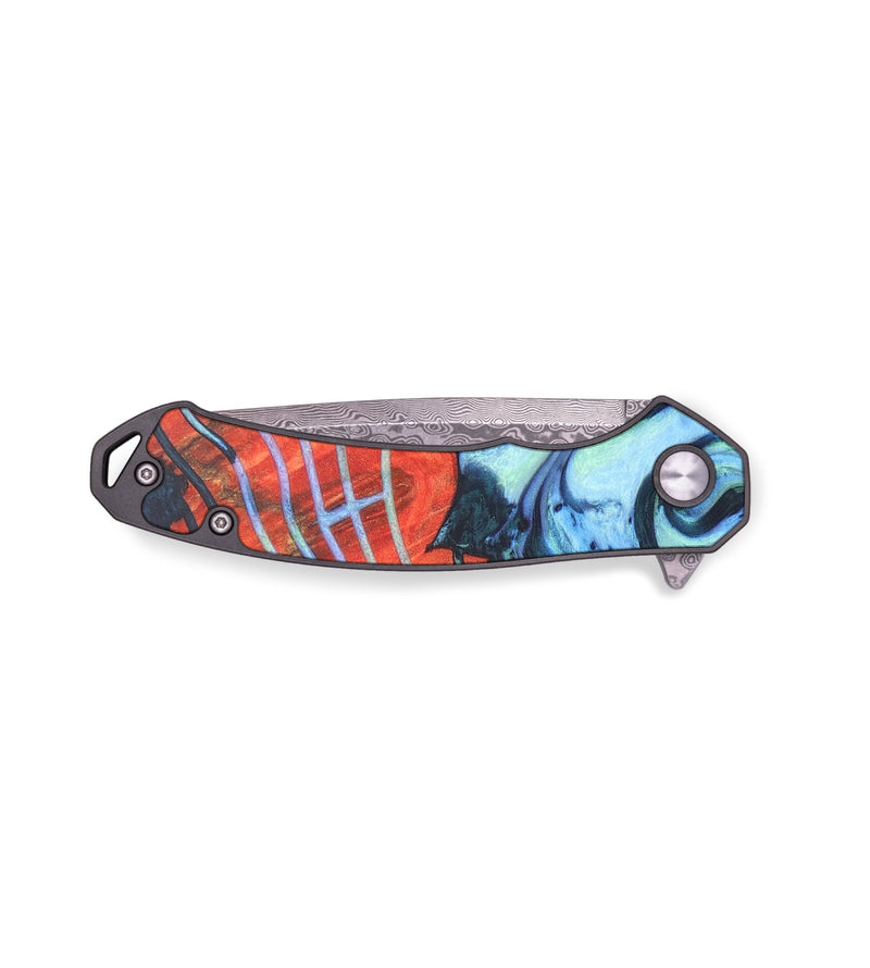 EDC Wood+Resin Pocket Knife - Layla (Pattern, 679548)