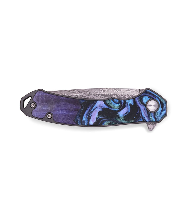 EDC Wood+Resin Pocket Knife - Kaydence (Purple, 679573)