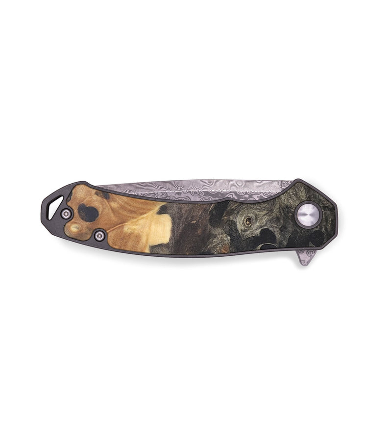 EDC Wood+Resin Pocket Knife - Kailey (Wood Burl, 679597)