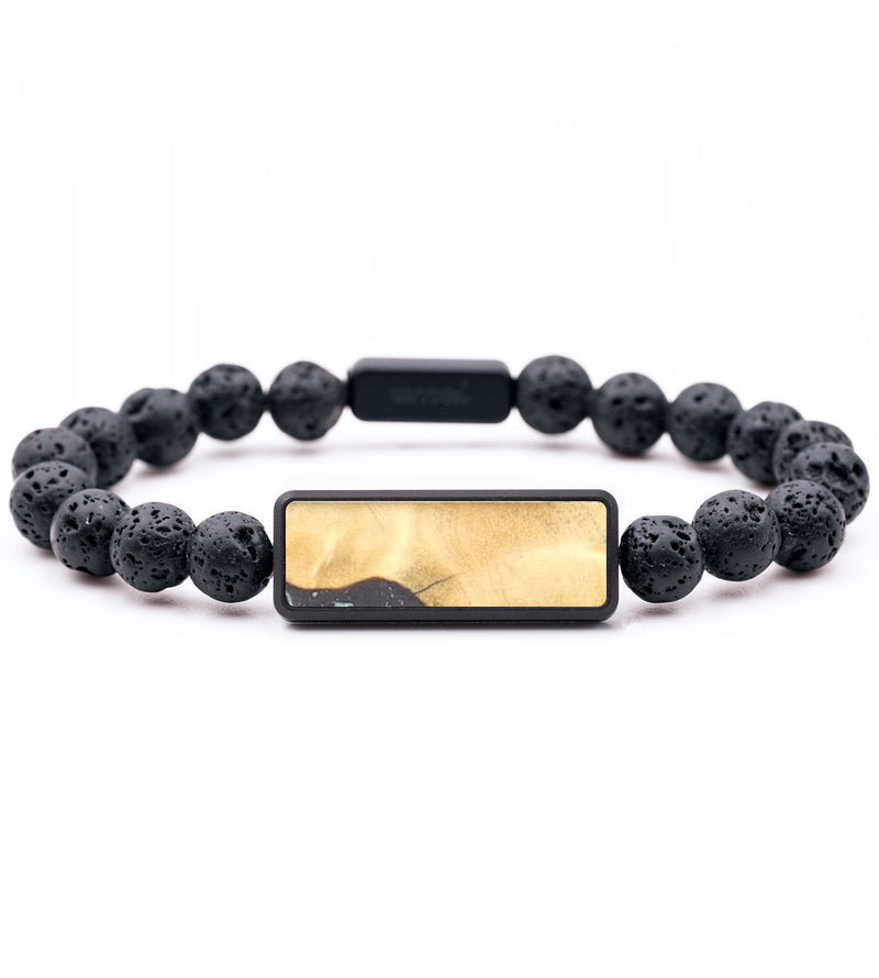 Lava Bead Wood+Resin Bracelet - Mario (Wood Burl, 679768)