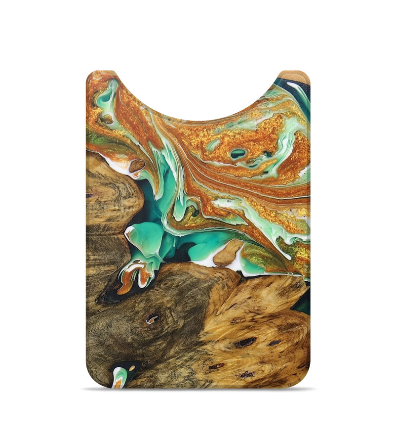 Live Edge Wood+Resin Wallet - Nathan (Green, 679961)