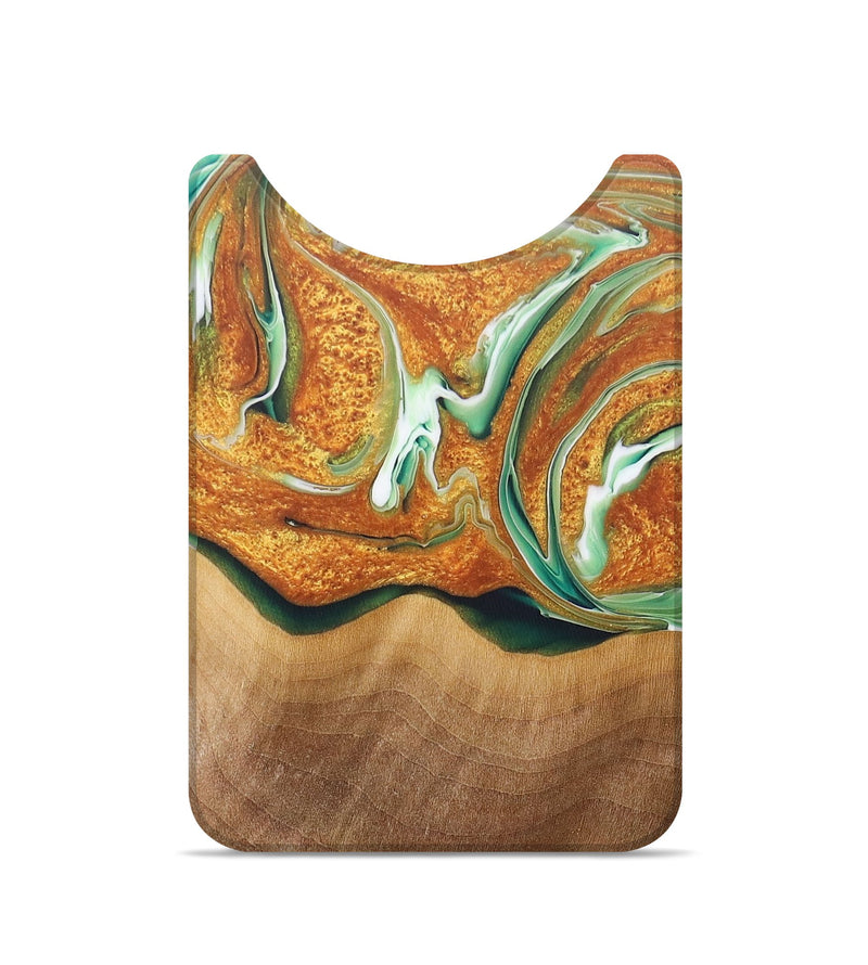 Live Edge Wood+Resin Wallet - Ollie (Green, 679962)