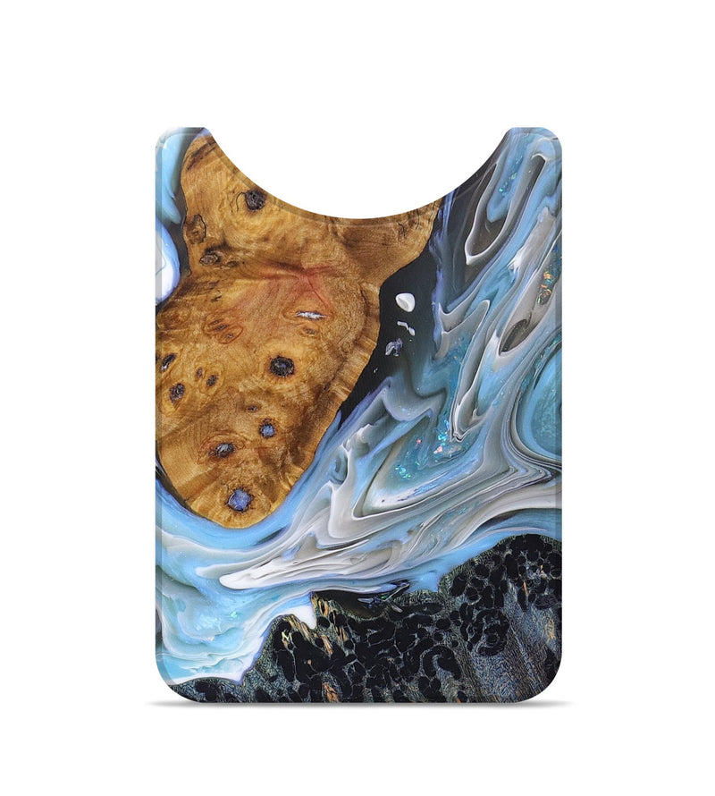 Live Edge Wood+Resin Wallet - Beverly (Blue, 679972)