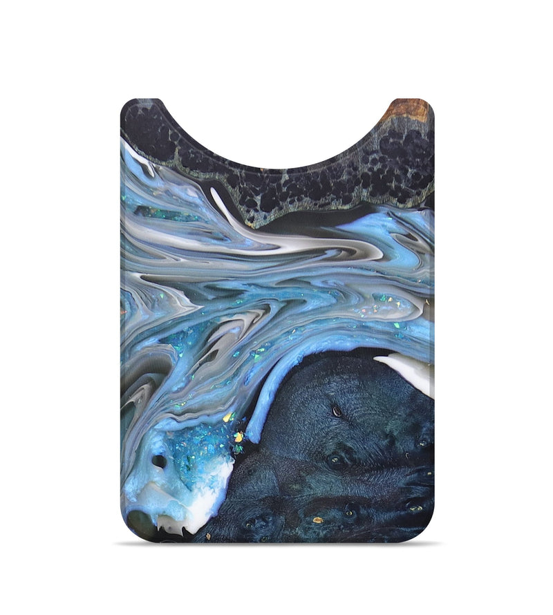 Live Edge Wood+Resin Wallet - Ken (Blue, 679973)