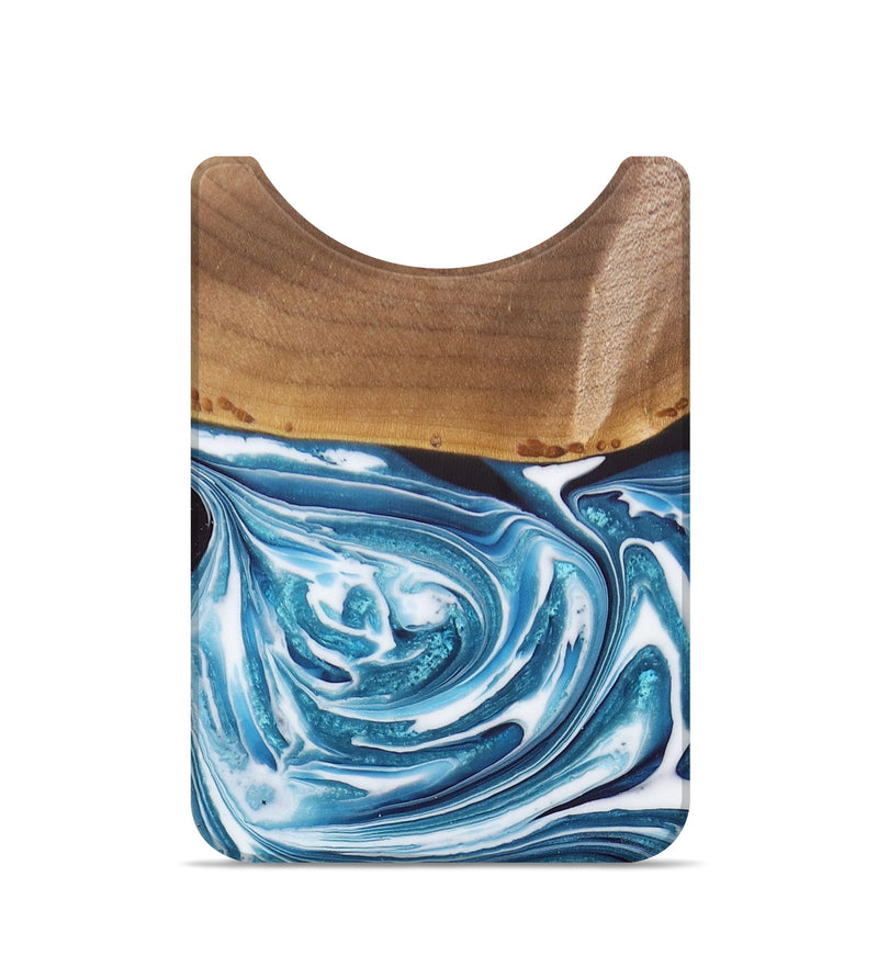 Live Edge Wood+Resin Wallet - Emilio (Blue, 679974)