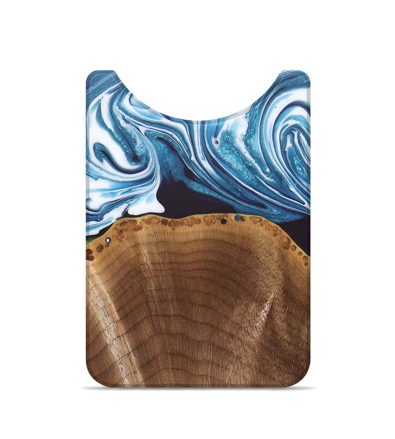 Live Edge Wood+Resin Wallet - Brendon (Blue, 679975)