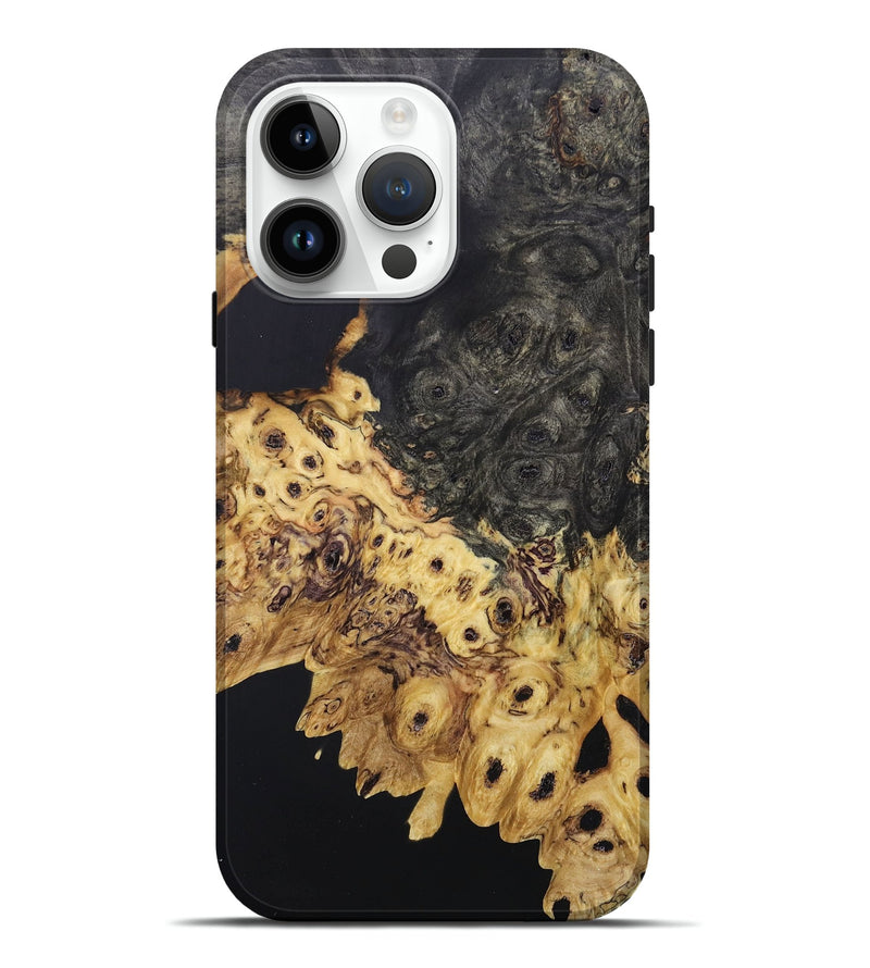 iPhone 15 Pro Max Wood+Resin Live Edge Phone Case - Willie (Wood Burl, 679985)