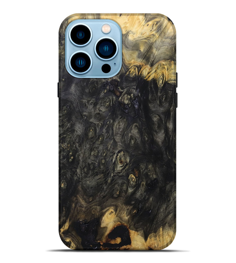 iPhone 14 Pro Max Wood+Resin Live Edge Phone Case - Anthony (Wood Burl, 679996)