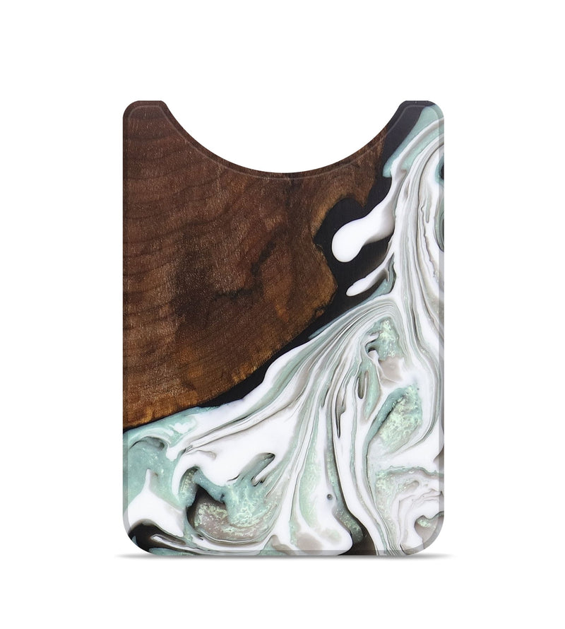 Live Edge Wood+Resin Wallet - Odin (Black & White, 680124)