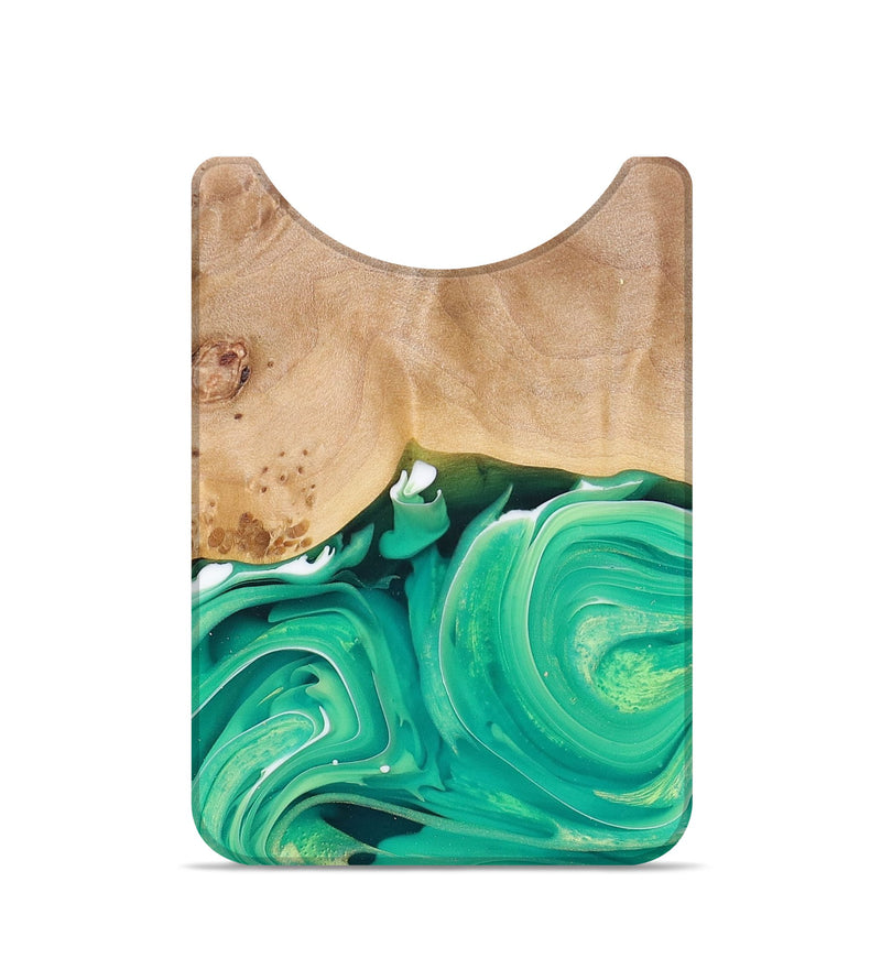 Live Edge Wood+Resin Wallet - Marisol (Green, 680130)