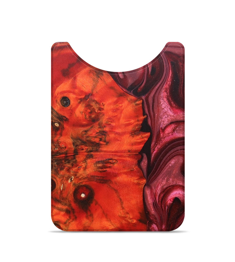 Live Edge Wood+Resin Wallet - Kyle (Red, 680134)
