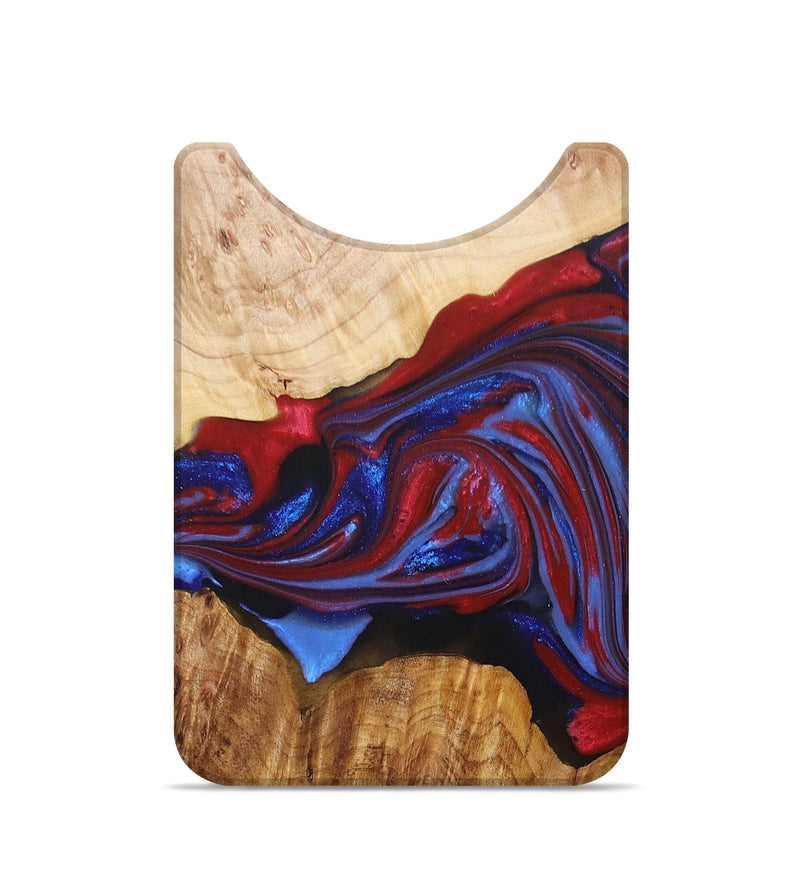 Live Edge Wood+Resin Wallet - Ben (Red, 680136)