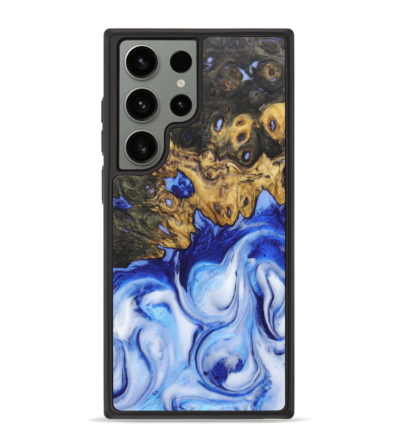 Galaxy S23 Ultra Wood+Resin Phone Case - Jameson (Blue, 680192)