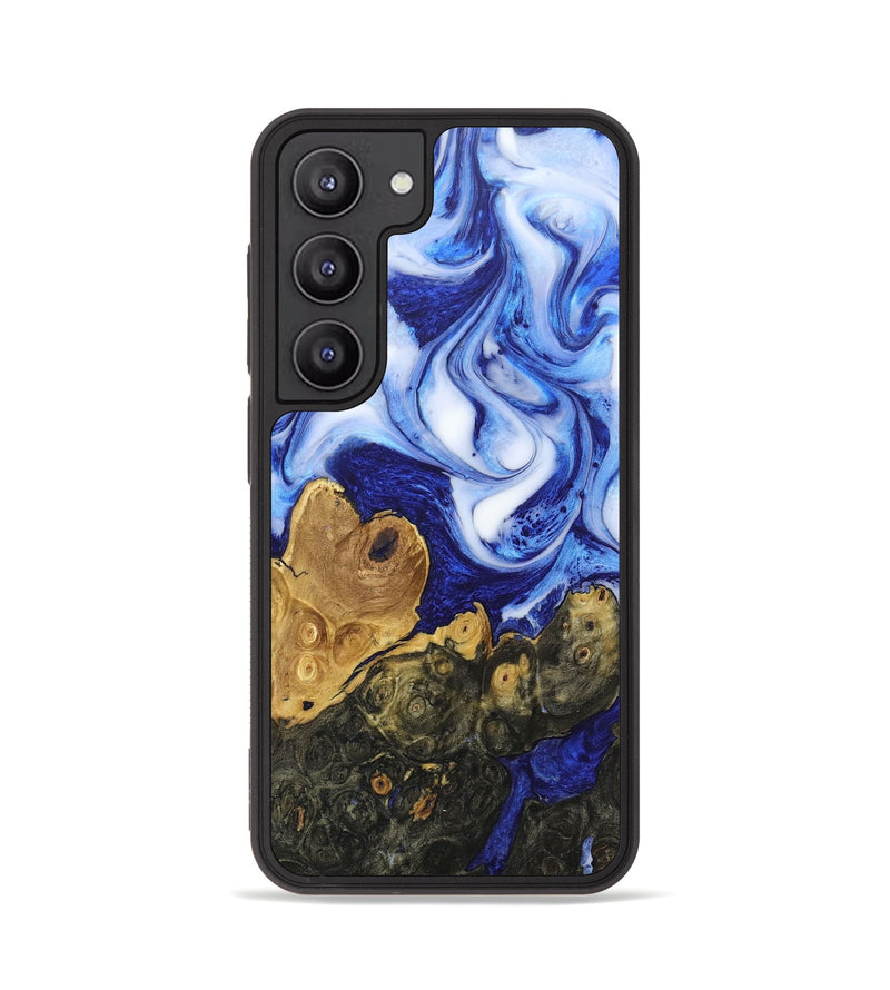 Galaxy S23 Wood+Resin Phone Case - Doug (Blue, 680206)