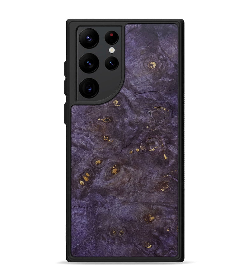 Galaxy S22 Ultra Wood+Resin Phone Case - Aden (Wood Burl, 680239)