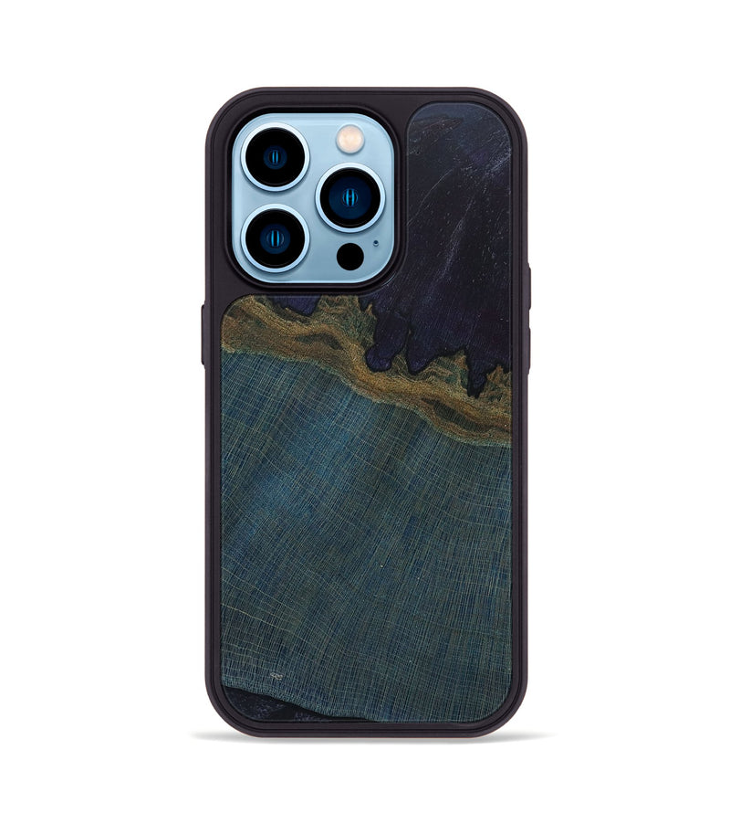 iPhone 14 Pro Wood+Resin Phone Case - Josephine (Wood Burl, 680251)