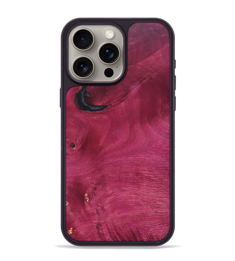 iPhone 15 Pro Max Wood+Resin Phone Case - Jorge (Wood Burl, 680252)
