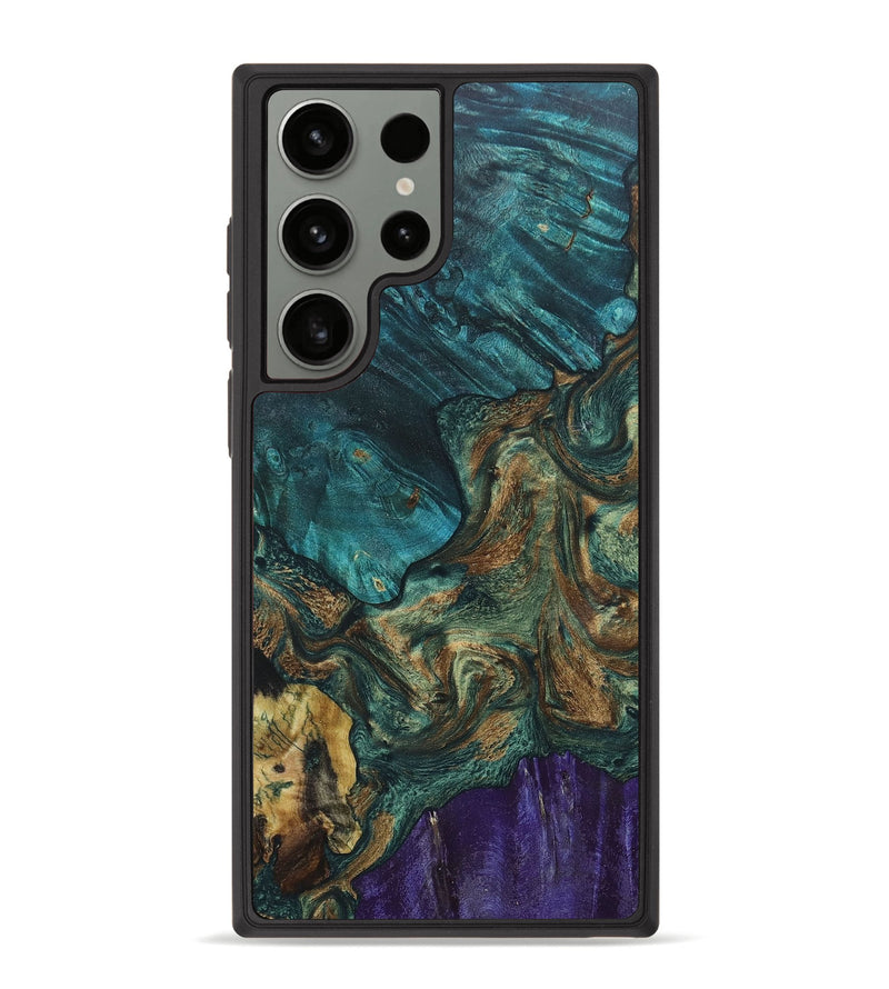Galaxy S23 Ultra Wood+Resin Phone Case - Sean (Mosaic, 680268)