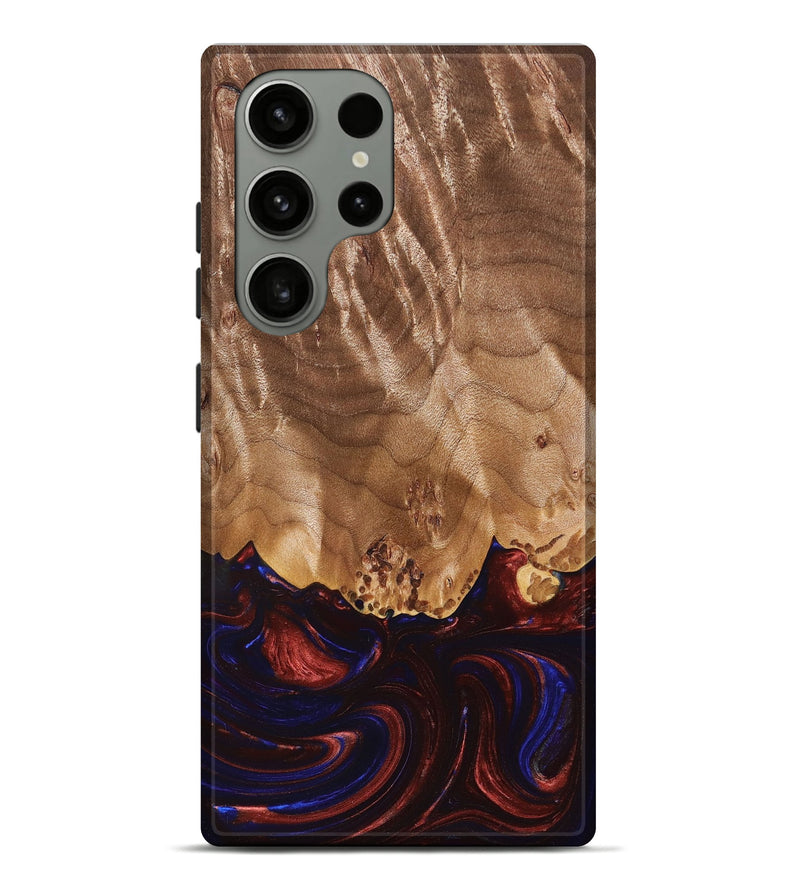 Galaxy S23 Ultra Wood+Resin Live Edge Phone Case - Brooks (Blue, 680532)