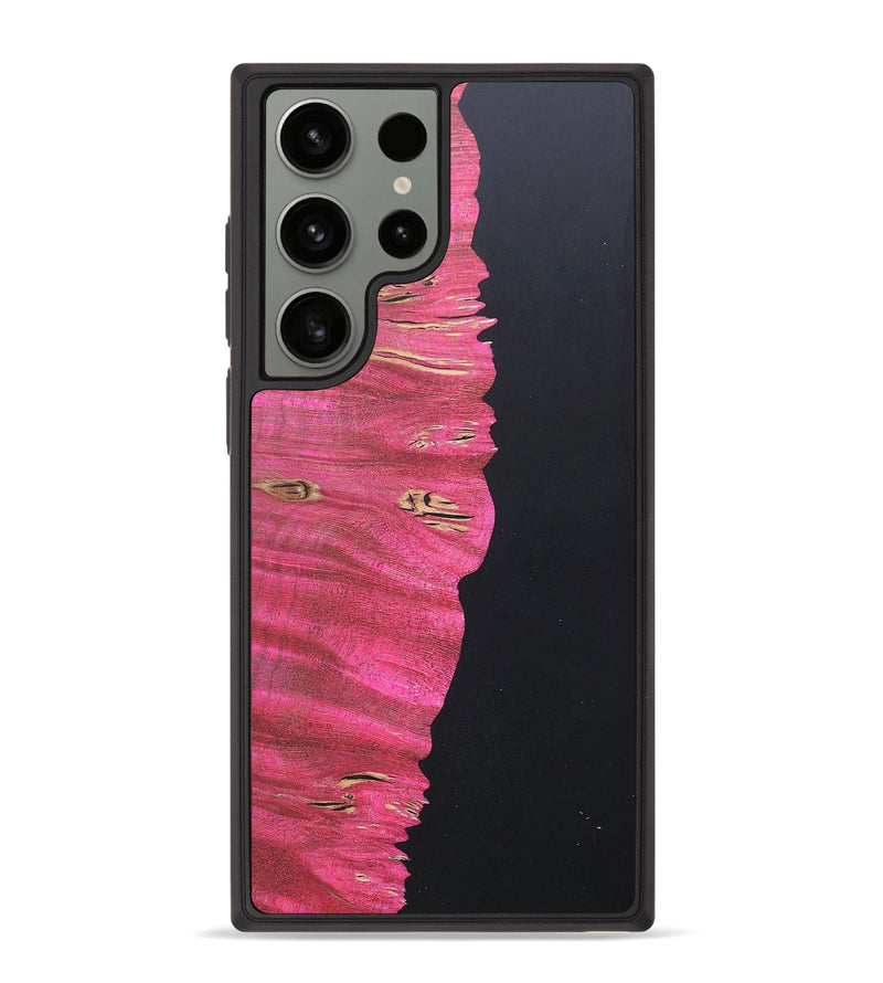 Galaxy S23 Ultra Wood+Resin Phone Case - Ari (Pure Black, 680607)