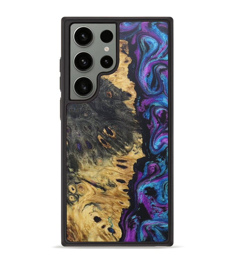Galaxy S23 Ultra Wood+Resin Phone Case - Greyson (Purple, 680705)