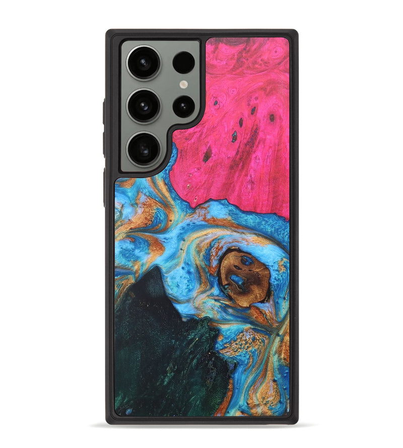 Galaxy S23 Ultra Wood+Resin Phone Case - Sonya (Mosaic, 680773)
