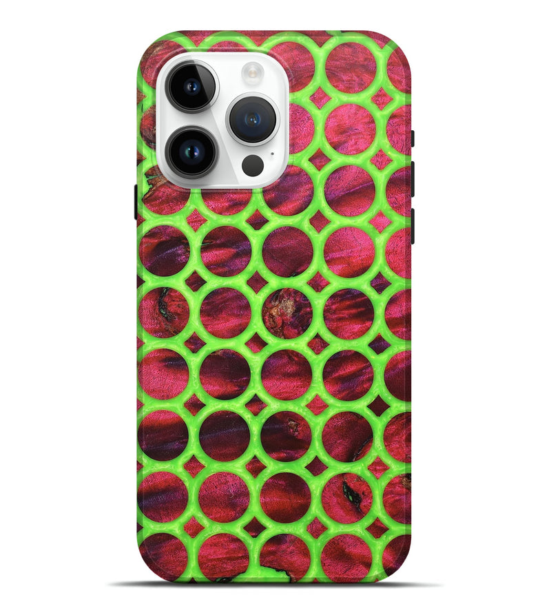 iPhone 15 Pro Max Wood+Resin Live Edge Phone Case - Estrella (Pattern, 680870)