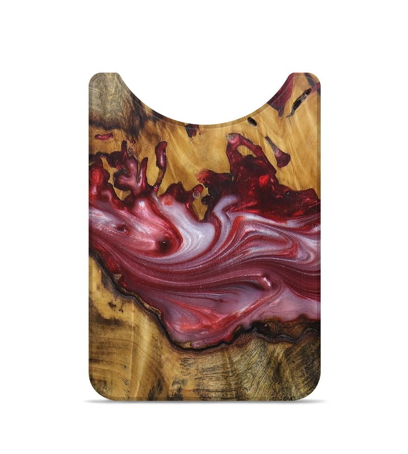 Live Edge Wood+Resin Wallet - Griffin (Red, 680881)